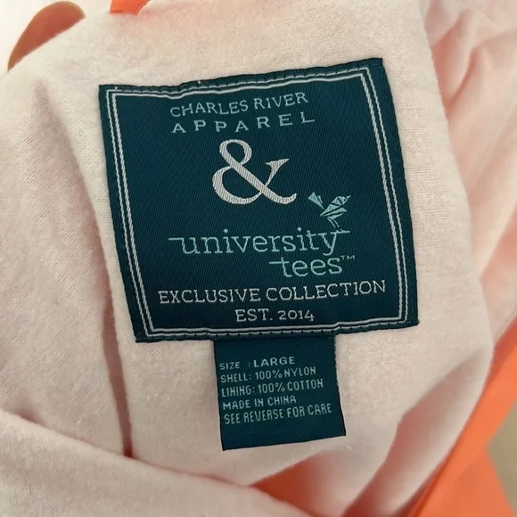 Charles River peach raincoat - Picture 9 of 12